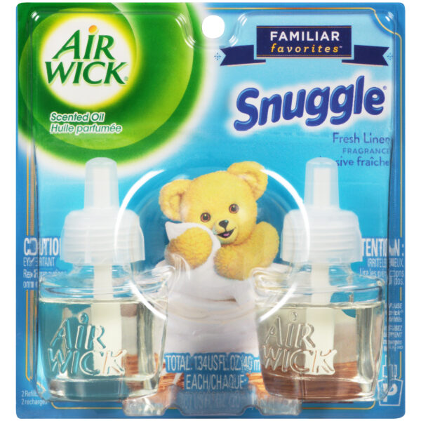 Air Wick Essential Oil Refills, Snuggle Fresh Linen, .67 oz.. 2/Pack (6233882291) - Image 3