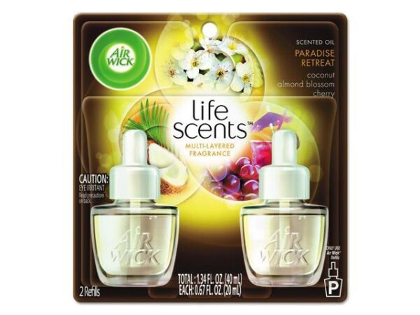 Air Wick Life Scents Scented Oils, Paradise Retreat Scent, 2/Pack (6233891110) - Image 3