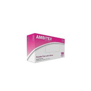 Ambitex L5201 Series Powder-Free Cream Latex Gloves, Small, 100/Box, 10 Boxes/Carton (LSM5201)