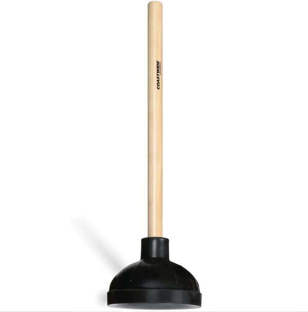 Coastwide Professional™ 20" Toilet Plunger, Black (CW56805)