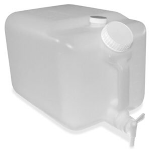 Impact E-Z Fill 5-Gallon Container, Translucent Plastic, for Chemicals