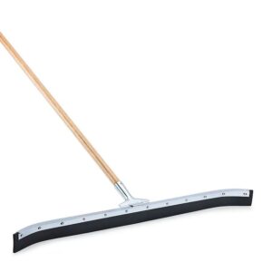 Libman 36"W Curved Floor Squeegee Set, Wood Handle, 6 Pack (954)