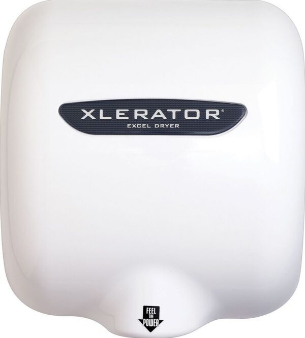 XLERATOR® XL-BWV 208-277V Hand Dryer with Noise Reduction Nozzle, White Thermoset Resin Cover