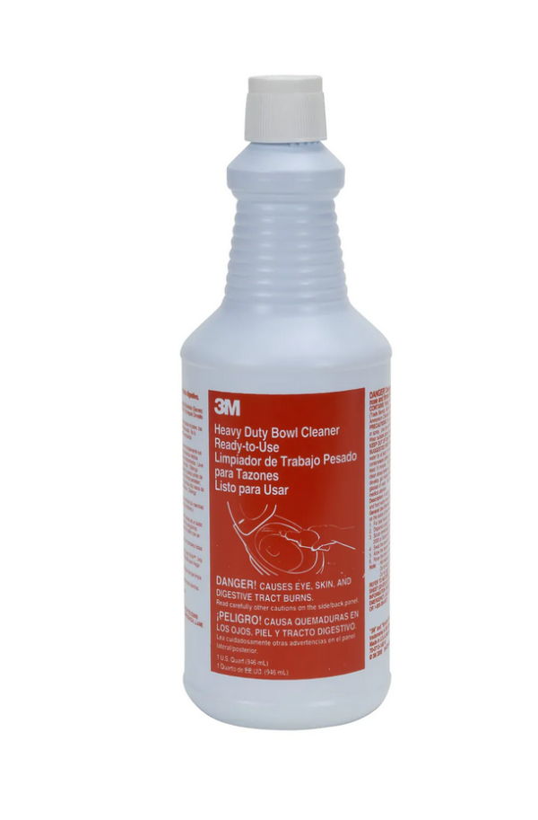 3M™ Restroom Heavy Duty Acid Bowl Cleaner, Ready-To-Use Quart, 12/Case (34764)