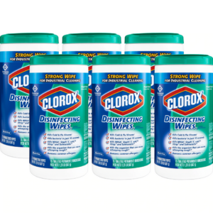Clorox Commercial Solutions Disinfecting Wipes, Fresh Scent, 75 Wipes/Canister, 6 Canisters/Carton