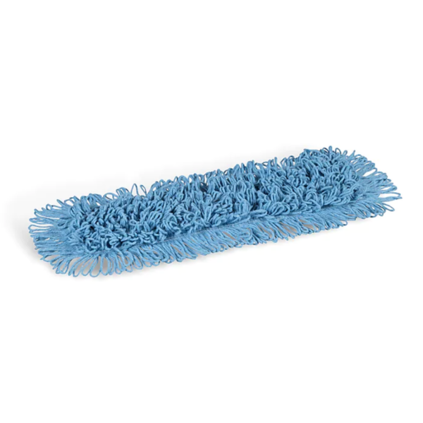 Coastwide Professional™ Looped-End Dust Mop Head, Cotton, 24 x 5, Blue (CW56759)(2)