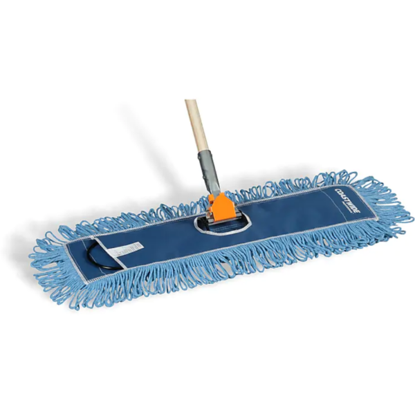 Coastwide Professional™ Looped-End Dust Mop Head, Cotton, 24 x 5, Blue (CW56759)(3)