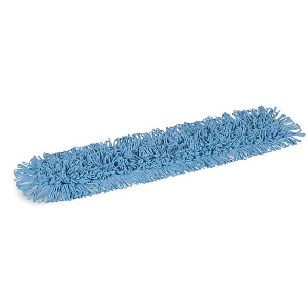 Coastwide Professional™ Looped-End Dust Mop Head, Cotton, 36 x 5, Blue (CW56760)(2)
