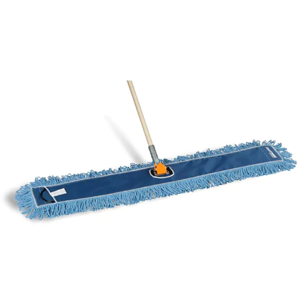 Coastwide Professional™ Looped-End Dust Mop Head, Cotton, 48 x 5, Blue (CW56761)(3)