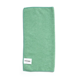 Coastwide Professional™ Microfiber Wipers, Green, 12 Pack (CW52878)