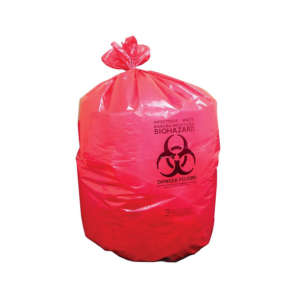 Heritage 10 Gal. Biohazard Liners, Red, 23"L x 24"W, 500/Carton (A4823PR)