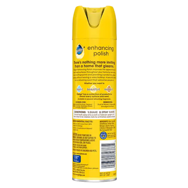 Pledge Beautify Furniture Polish, Orange, 9.7 Oz. (697834)