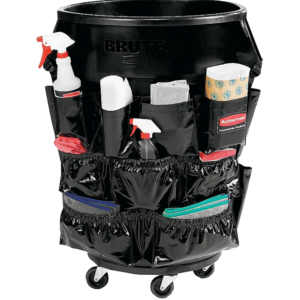 Rubbermaid® Brute Caddy Bag, 12 Pockets, Black, Pack of 6 (1867533)