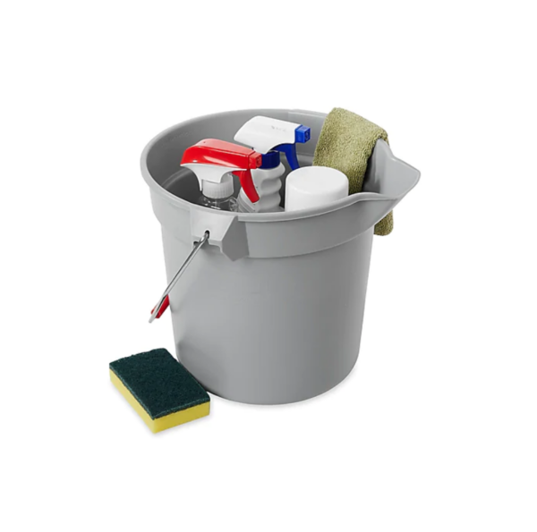 Rubbermaid Brute Bucket, 10 Qt., Gray (FG296300GRAY)(3)