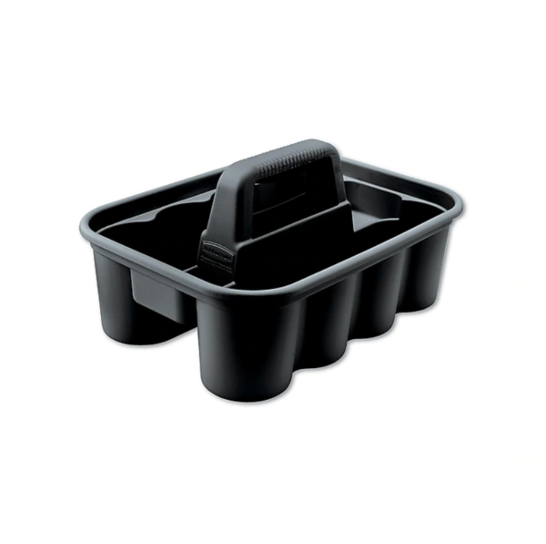 Rubbermaid Commercial Products Deluxe Housekeeping Cart Accessory, Black Polypropylene (FG315488BLA)