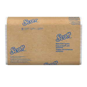 Scott Essential Multi-Fold Paper Towel, 1-Ply, White, 250 Sheets/Pack, 16 Packs/Carton